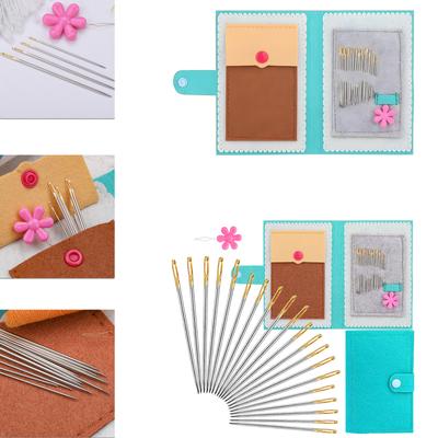 Nähnadel für Hand DIY Nähen Basteln Stricken Weben Großes Öhr Stumpfe Nadel Edelstahl Garn Stricknadel