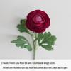 Lotus Peony Silk Flower Arrangement - 2-Head Artificial Ranunculus for Wedding Decoration