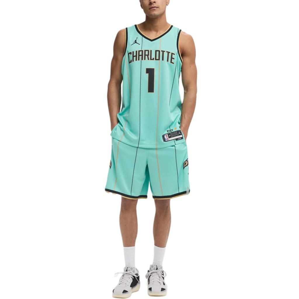 Jordan X NBA Charlotte Hornets Player Edition Shorts Men Shorts Mint-Green FQ4400-356