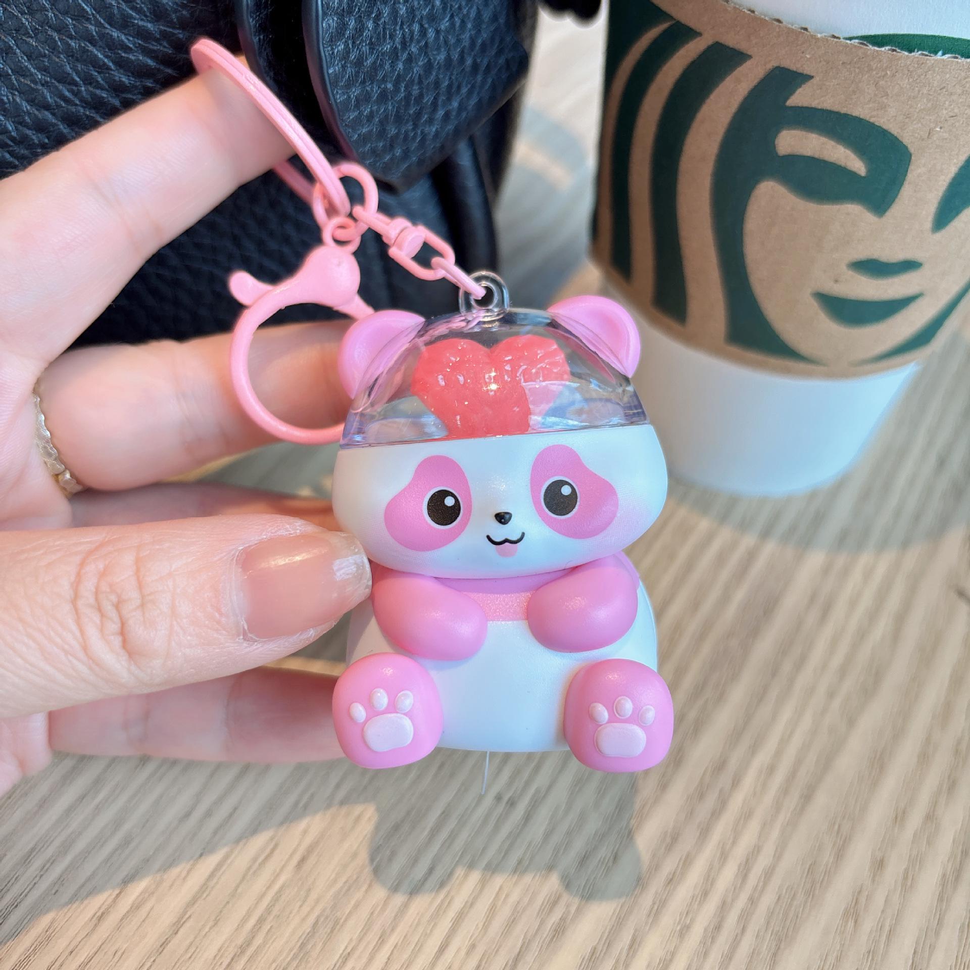 Креативный брелок-панда «Мозг любви» – Милый светящийся звуковой подвеска для сумки Подарок