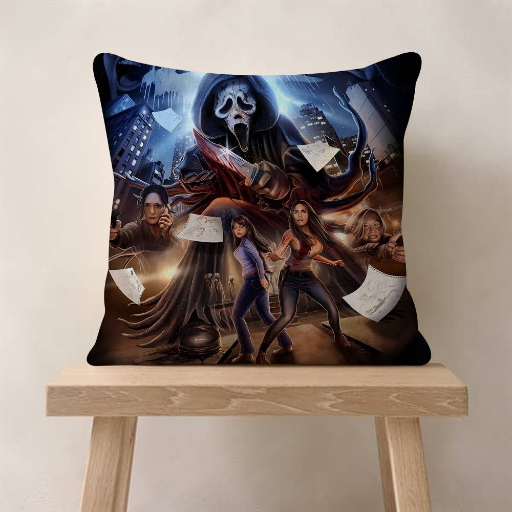 Horror Movie Scream Pillow Cover For Bedroom Room And Living Room Sofa Decorative Cushion Cover