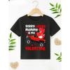 Europäische Größen Jungen Dinosaurier LKW & 'Mama ist mein Valentinstag' Grafik-T-Shirt - Lässiges, Bequemes Polyester-T-Shirt für Jugendliche, Maschinenwaschbar