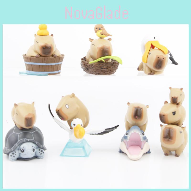 Adorable Capybara Toy Model Figure Pvc Blind Box Gashapon Collectible Series