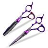 6.0 İnç Nepson Mor Saç Makası Saç Kesimi Düz Makas Kakül Makası İnce Makas