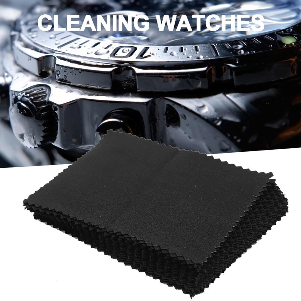 20pcs Microfiber Watch Cleaner Tool Double Sided Watches Polishing Cloth  Glasses Cleaning