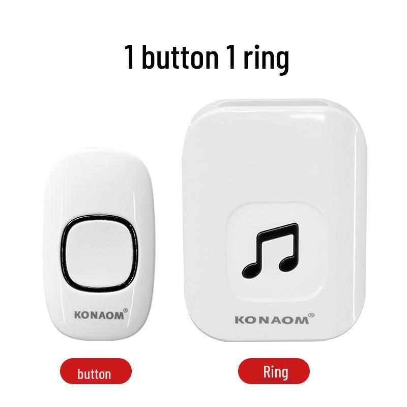Ultra-Long Range Wireless Doorbell with Remote Control and Plug-Free Operation, Ideal for Home and Elderly Assistance.