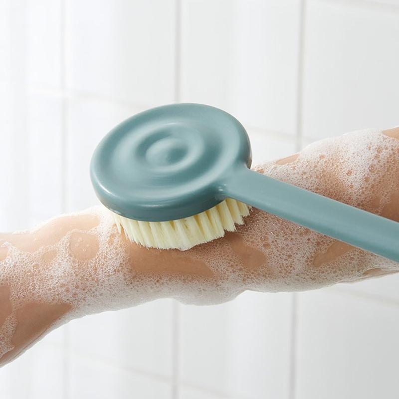 Long-Handled Bathtub Shower Brush Bathroom Brush Body Soft Hair Washing Brush Hand Back Scrub Skin Massage Bathroom Tool