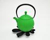Nambu Ironware Teapot: Ichido Teapot Kurumi 0.5L Green W14.5xD11.5xH17.5(cm)