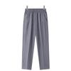 Summer Nine-Point Pants for Middle-Aged & Elderly Women - Loose Fit, Elastic High-Waist, Straight Leg