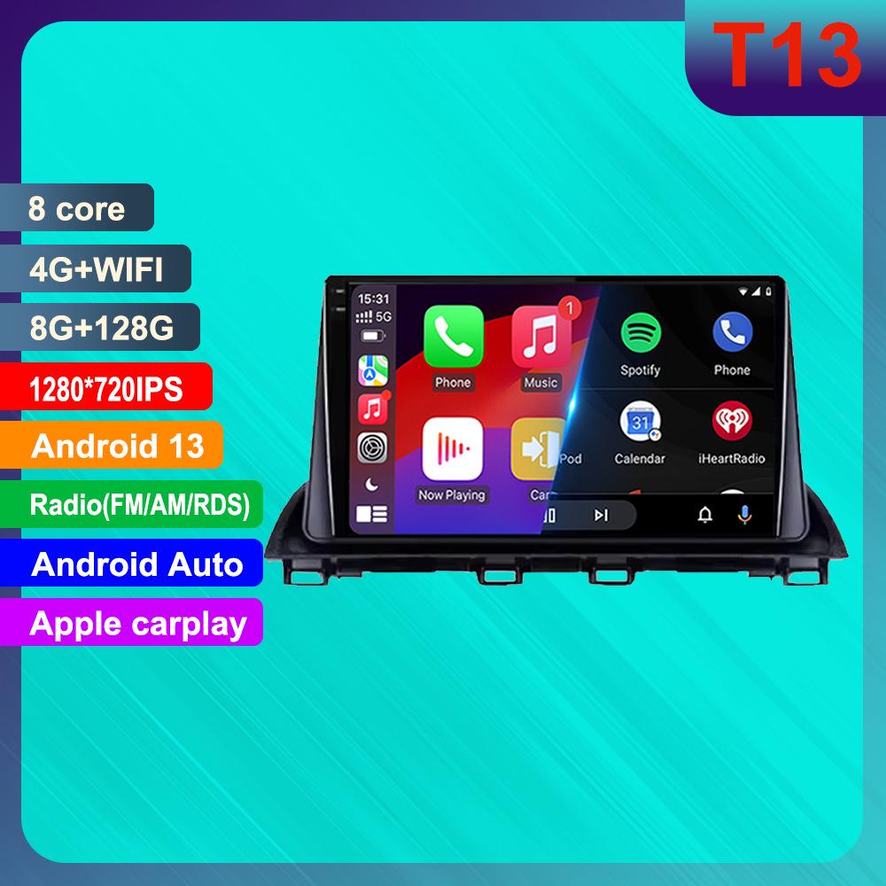 Mazda 3 Android Navigation and Reversing HD Display with CarPlay Support