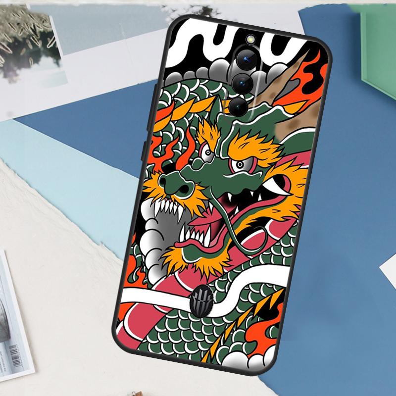 DRAGON TATTOO JAPANESE Case For ZTE Nubia Red Magic 8S 9S 10S 10 9 8 11 Pro Plus 6 7 6S 7S Pro 5G 6R 10 Air Cover