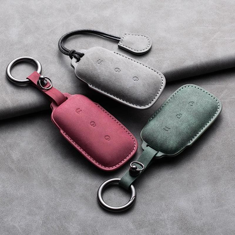 For Geely Galaxy L7 2026 L6 MAX 1.5T Plus AIR PRO Leather Car Remote Key Case Cover Car Key Fob Shell Keychain Car Accessories