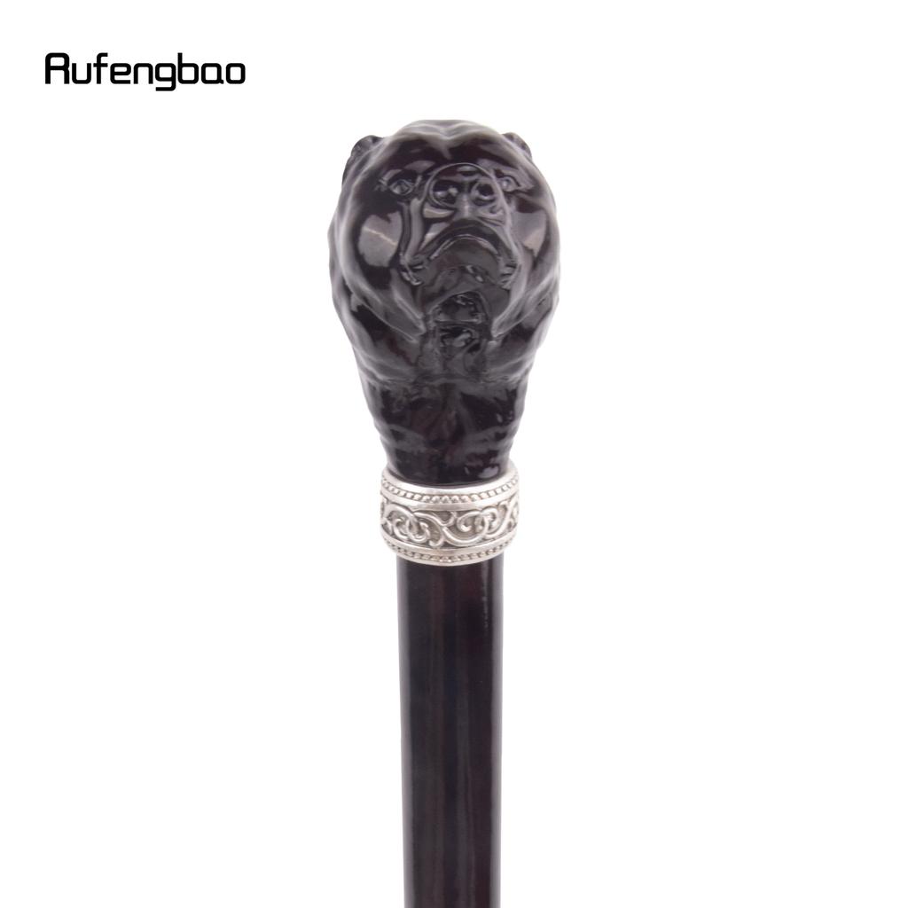 Brown Bear Head Wooden Fashion Walking Stick Decorative Cospaly Cane Halloween Wood Mace Crutch  Wand Crosier 93cm