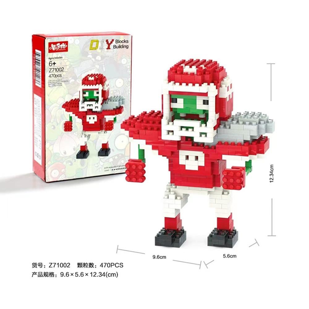 16 Stili Plants vs Zombies 2 Blocchi Saggezza Bambino Giocattolo Figura Girasole Sparasemi Ciliegio Testa di Ciliegio Zombie Gioco Regalo per Bambini