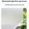 Window Privacy Film Non-Adhesive Frosted Glass Window Film For Bathroom Static Cling Heat Blocking Stickers For Home Matte White