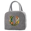 Portable Food Insulation for Traveling  Jungle Tiger Letter Printing Box Picnic Waterproof Oxford Zipper Insulation Lunch Bag