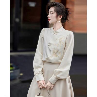 Demana Neue Chinesische Stil Stickerei Bluse