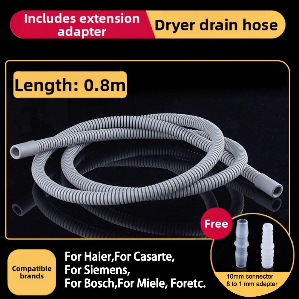 Water Pipe Extension Dryer Drain Hose For Laundry Room Anti-leak Snug Fit Quick Tool-free Install Efficient Drainage