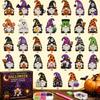 Handgemachtes Geschenk 31 Tage Zwerge Halloween Strassstein Malerei Adventskalender, DIY Faux Diamant Kunst Einzigartiges Andenken Bastelset, Countdown