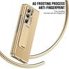 Galaxy Z Fold7 Case PC Protective Cover With Leather Texture Anti-Shock Scratch Resistant Fold6