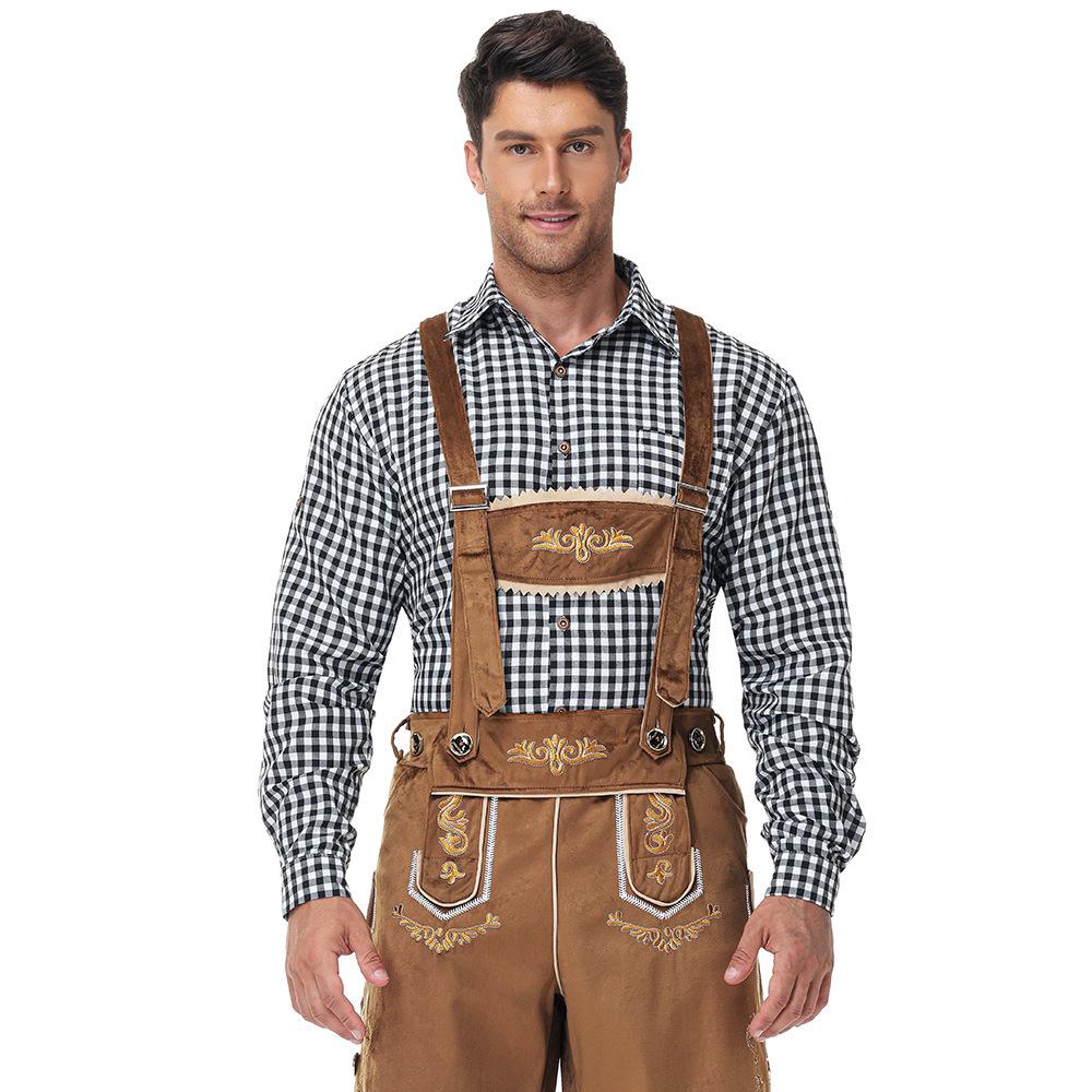 Traditional German Oktoberfest Men's Beer Festival Lederhosen