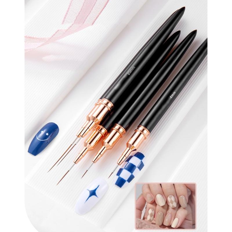 Nails Art Brush Nails Art Liner Brush Practical Nails Brush Nail Dotting Drawing Tool Nail Painting Pen for Salons