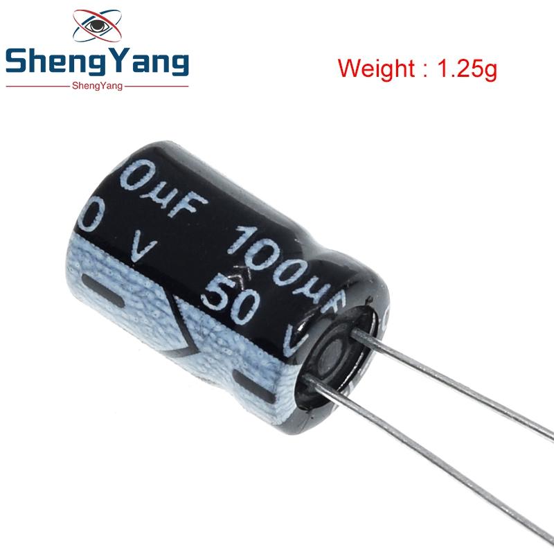 50/100PCS Higt Quality TZT 50V 100UF 8*12mm 100UF 50V 8*12 Electrolytic Capacitors