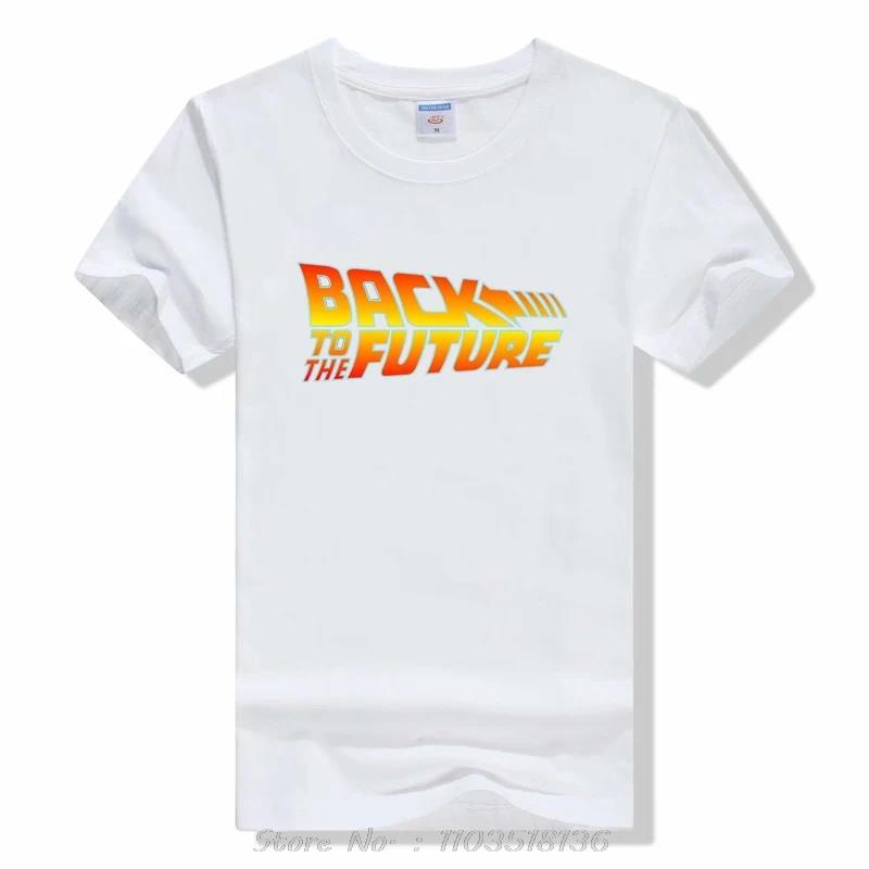 Back To The Future Pure Cotton Tshirt Summer Brand Tshirt Men Classic Movie Series Back To The Future Oneck Short Sleeve