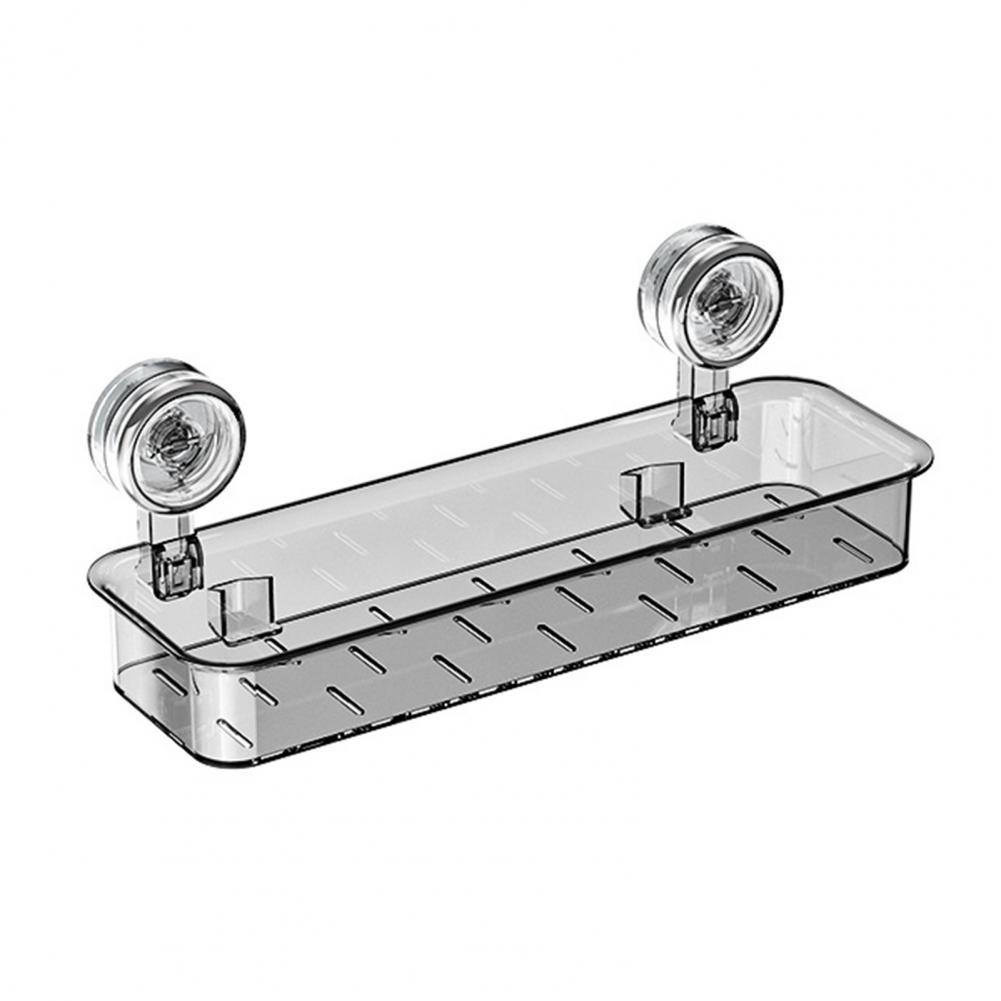 Suction Cup Storage Basket Wall-mounted Suction Cup Storage Rack Bathroom Caddy Makeup Storage Shelf Bathroom Accessories