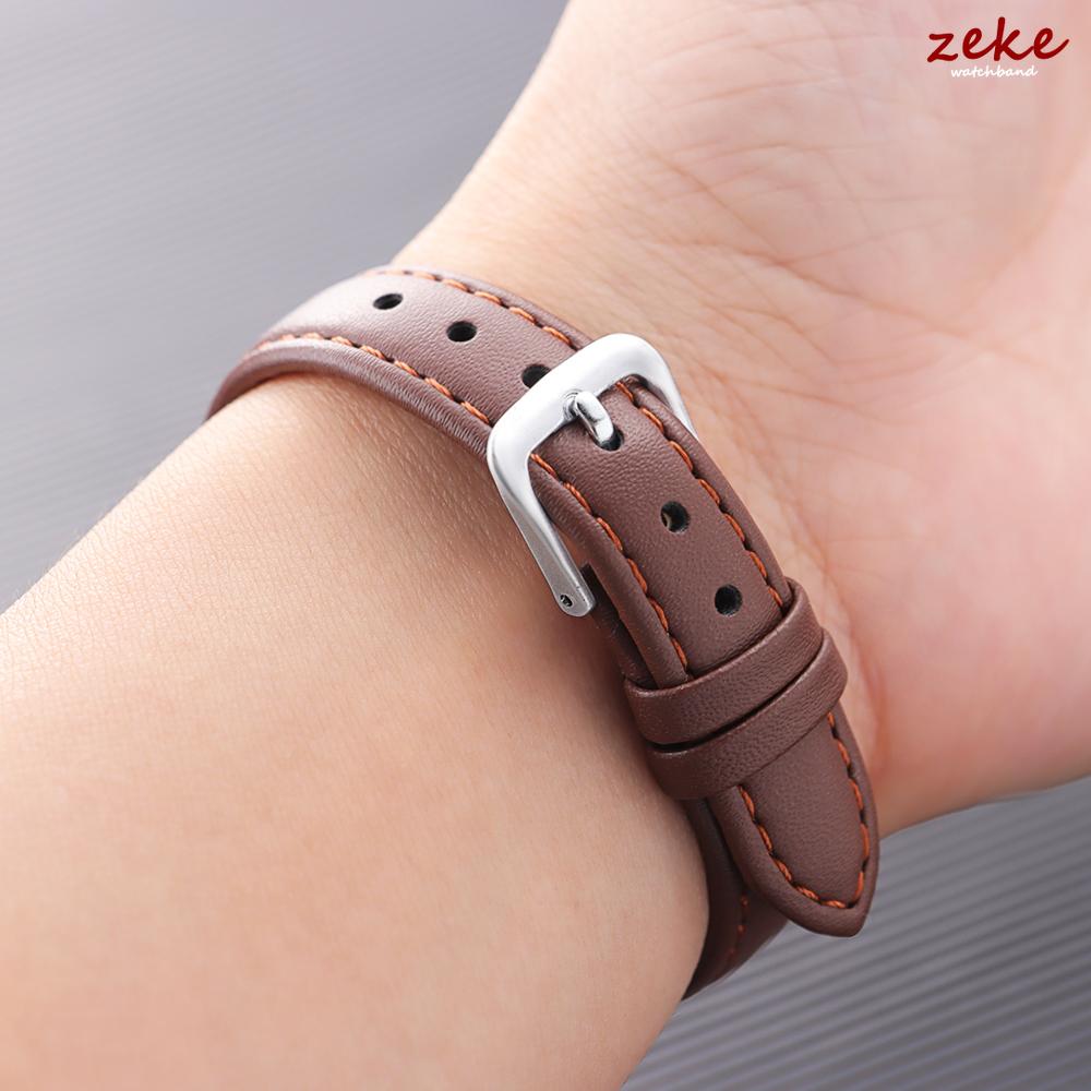 8mm 10mm 12mm 14mm 16mm 18mm 20mm 22mm 24mm PU Leather Watch Strap for Men Women Soft Leather WristBand Universal Sport Bracelet