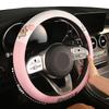38cm Cute Puppy Cartoon Universal Steering Wheel Cover Ice Silk Mesh Summer Steering Wheels & Accessories