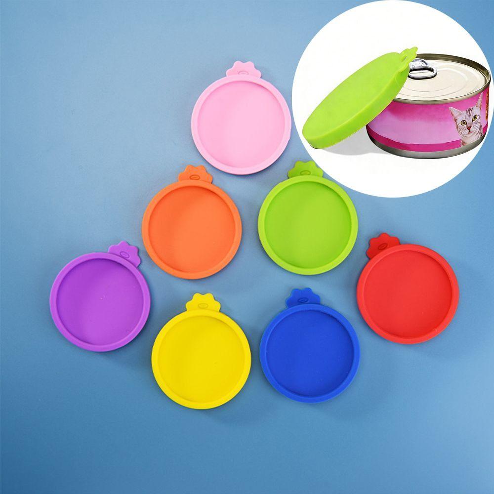 Food Storage Cans Cap Pet Supplies Silicone Can Lid Pet Can Covers Fresh-keeping Lid Food Tin Cover