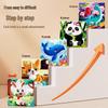 Magnetic Puzzle Toy for Toddlers Aged 3-6: Cute Cartoon Early Education DIY Set