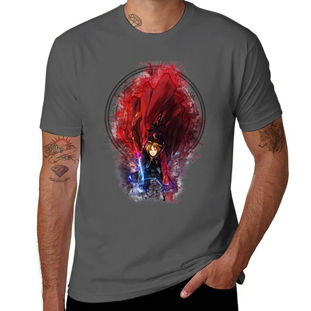 Full Metal Alchemist Tshirt Casual Basic Short Sleeve Tshirt