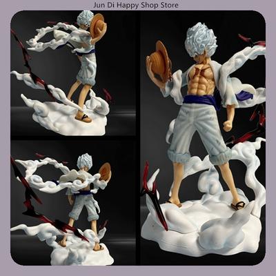 25cm One Piece Luffy Stojak Z Kapeluszem Słomkowym Figurka Anime Figurki Modele Statua Pcv Modele Ornament Kolekcjonerski Dla Fanów Lalki Zabawki