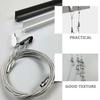 Hanging Rope Picture Rail Hook Hangers Kit Hooks System Painting Frame Wire For