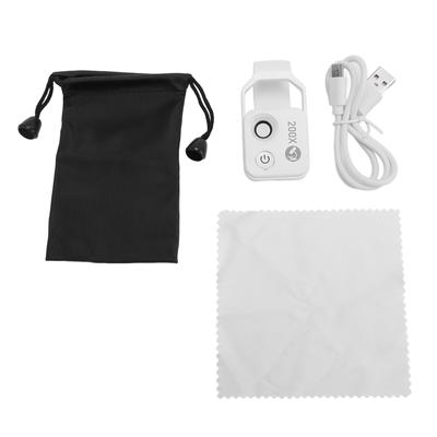 200X Phone Miniature Pocket Microscope Portable Digital Microscope Camera Attachment with LED Light