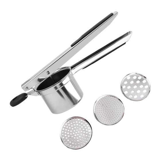 Ricer for Mashed Potatoes Stainless Steel Potato Press Manual Juicer Potato Masher Professional Kitchen Tool