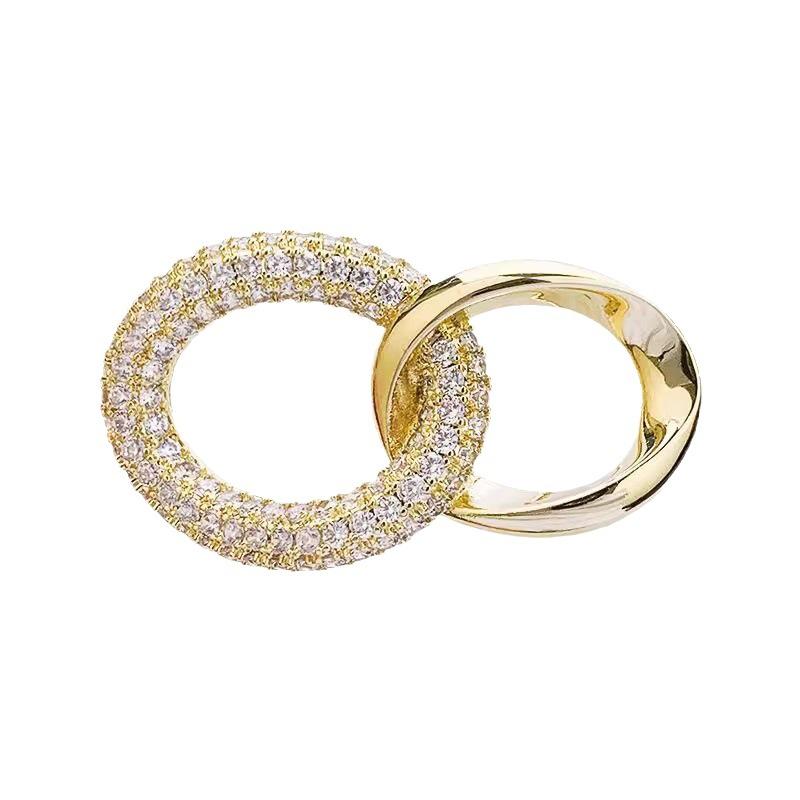 Brooch, High-end Women, Luxurious and Sophisticated, Niche and Exquisite, Interlocking Brooch, Suit Pin