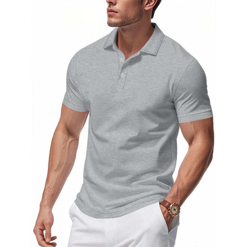 Men's Summer Leisure Culture Breathable Short Sleeved Shirt Top
