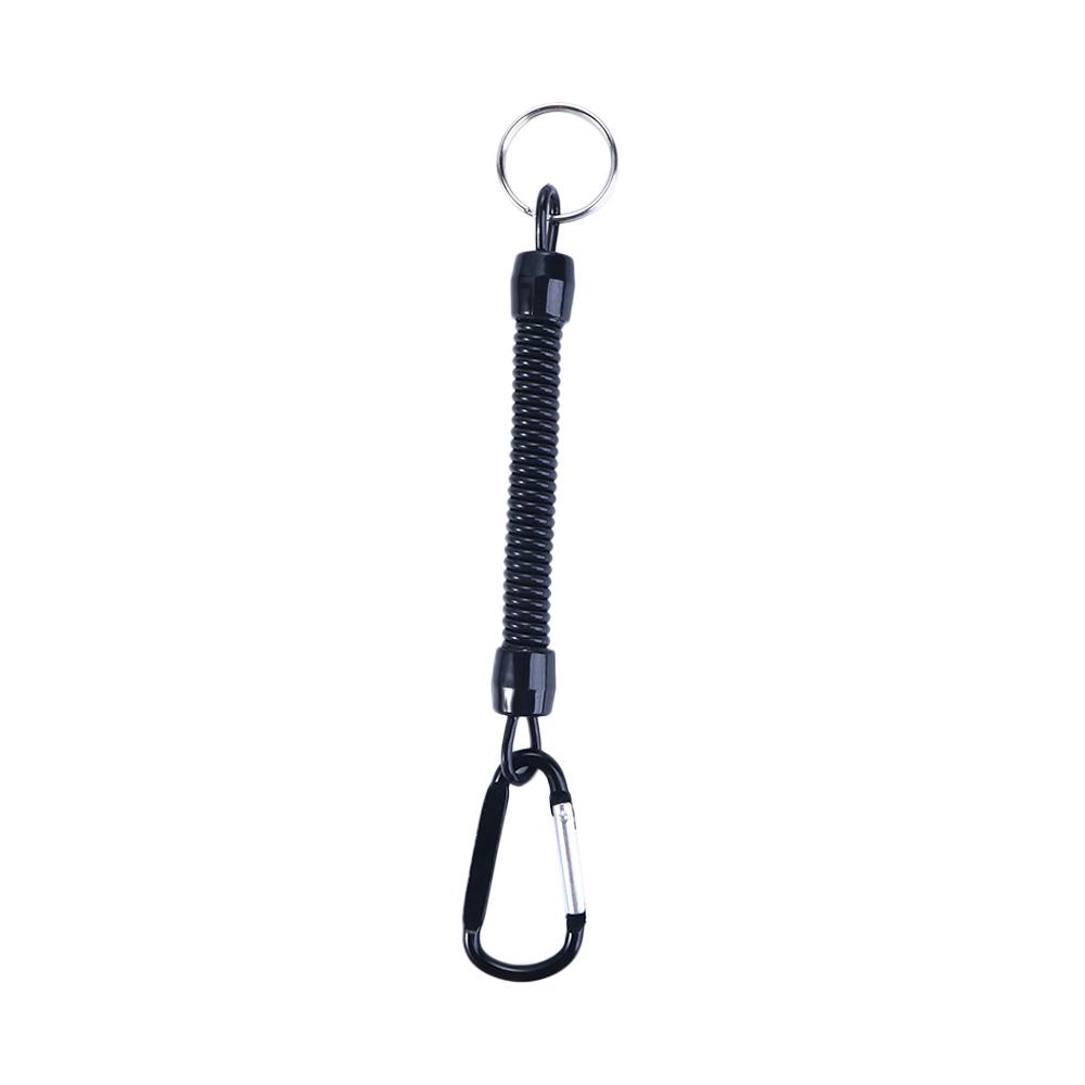 Climbing Keyring Tackle Outdoor Retractable Tools Lanyards Carabiner Spring Rope Fishing String