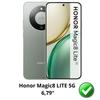 Coque pour Honor Magic 8 Lite 5G - Portefeuille Noir Rabat Clapet Aimanté Rangement Cartes Phonillico®