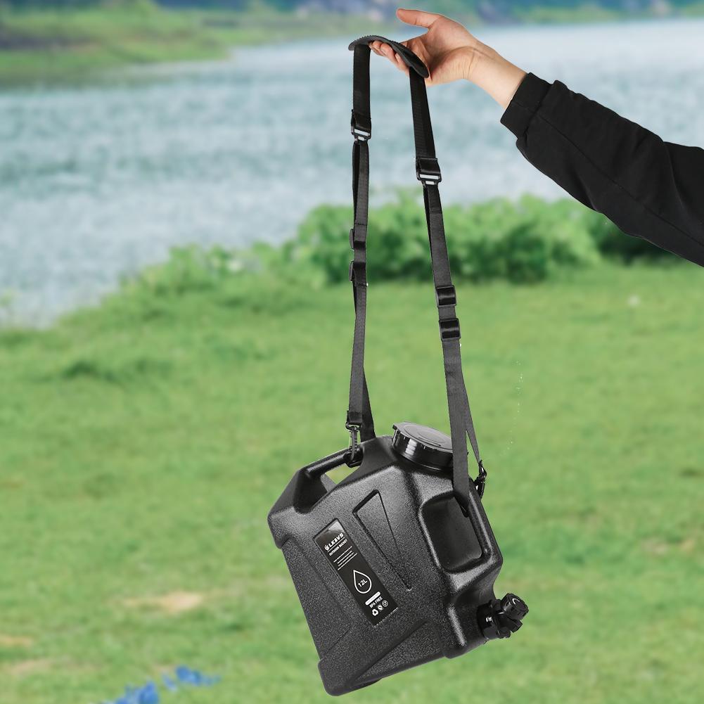 12L Portable Camping Water Jug BPA Free Water Storage Tank with Spigot Water Storage Carrier for Camping Fishing Picnic Hiking