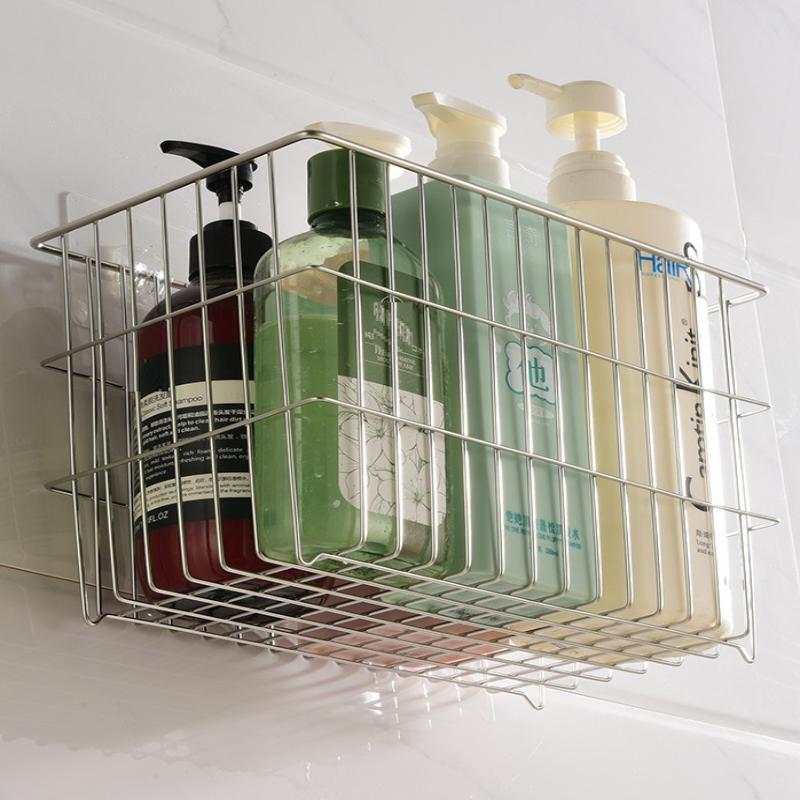 Onion Ginger Garlic Kitchen Shelf Wall Hanging Condiments Spice Vegetable Fruit Storage Rack Wall Drain Basket Punch-Free