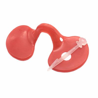 Lunettes de poulet rouges avec trou, 20 pièces, lunettes Anti-picage, équipement d'élevage de poulet