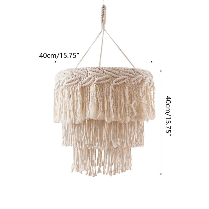 Nordic Handmade Woven Lampshade Decorative Garden Yard Decoration Supplies