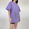 Damen Einfarbig Kurzarm Frühling und Sommer Modelle von Einfarbig T-Shirt Baumwolle Kurzarm Lose Hundert Tops