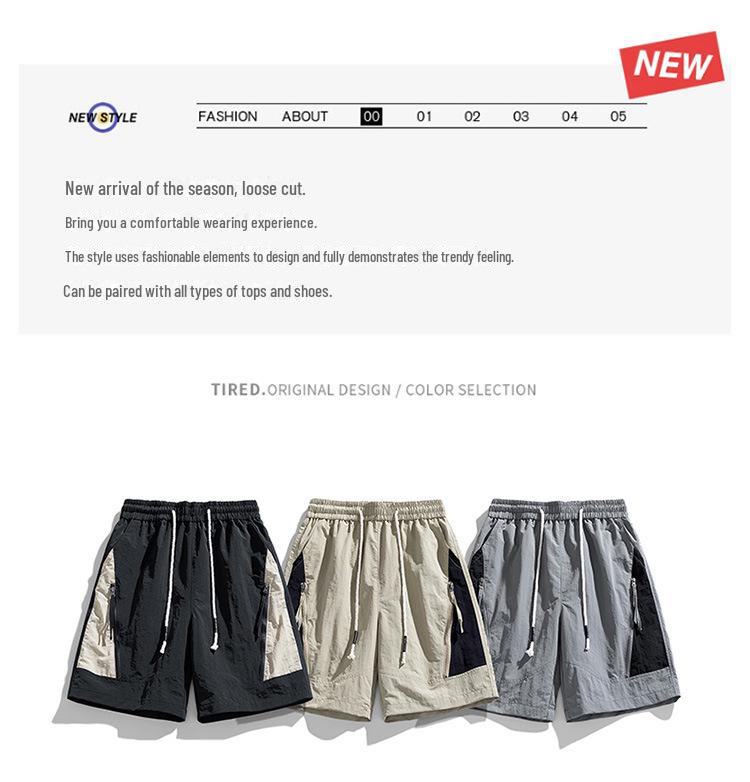 2024 Boys' Summer Waterproof Casual Five-Point Shorts - Lightweight and Loose Fit Sportswear