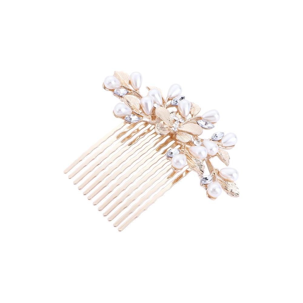 Hairpin Korean Style Headwear Five-tooth Hair Comb Rhinestone Hair Stick Hair Accessories
