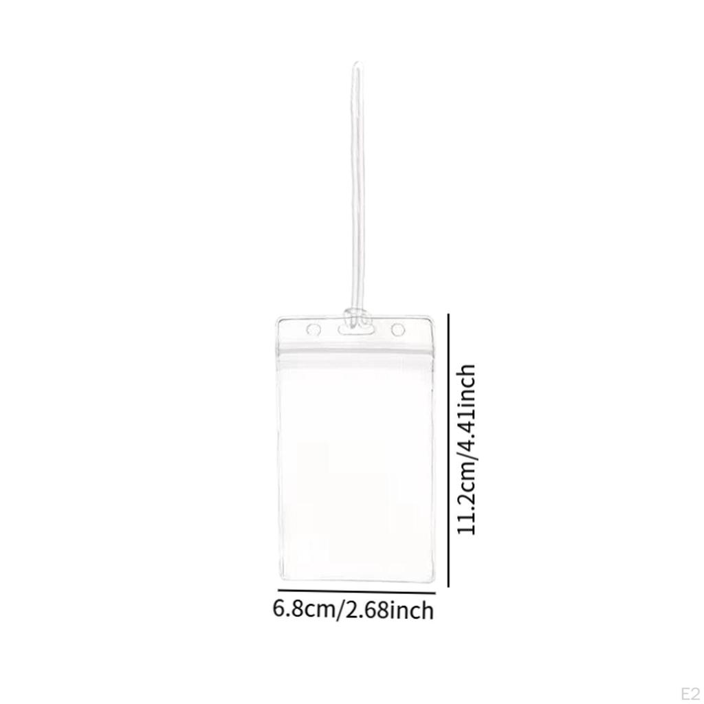 10 Pieces Clear Luggage Tags Suitcase Tag ID Badge Holder Baggage Label Travel Bag for
